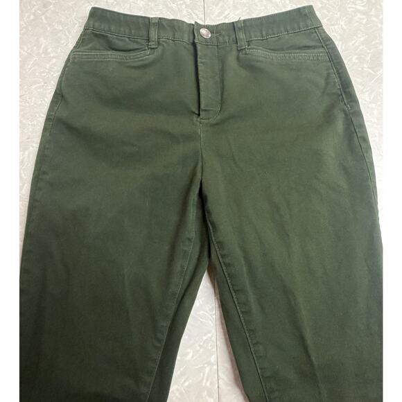 Christopher And Banks Pants Women’s Size 6 Short Signature Slimming Olive Green - Picture 3 of 13